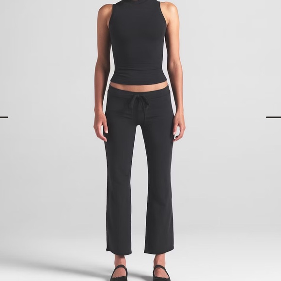 NWOT Cotton Jersey Low Rise Crop Pant - Picture 1 of 4